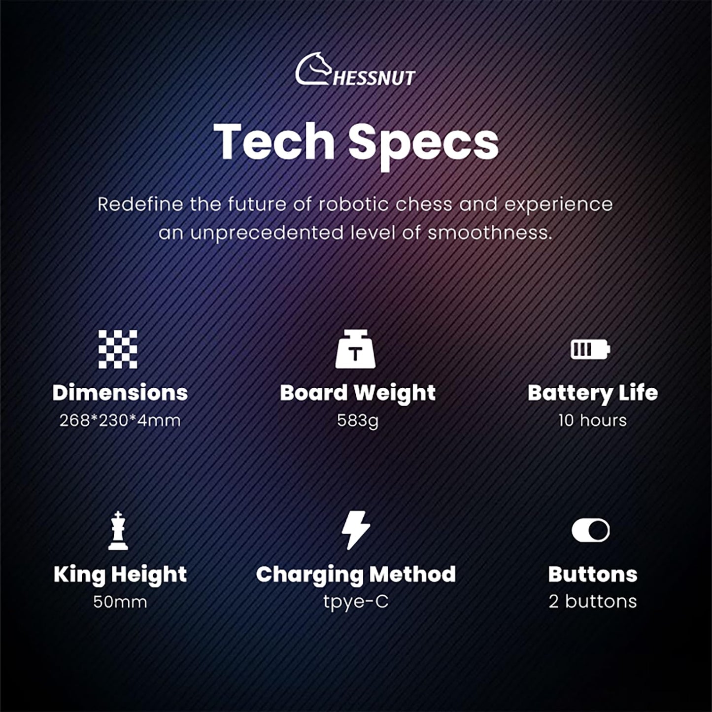 Chessnut Go Ultimate Portable Travel Electronic Chessboard – Full Piece Recognition & Magnetic Adhesion