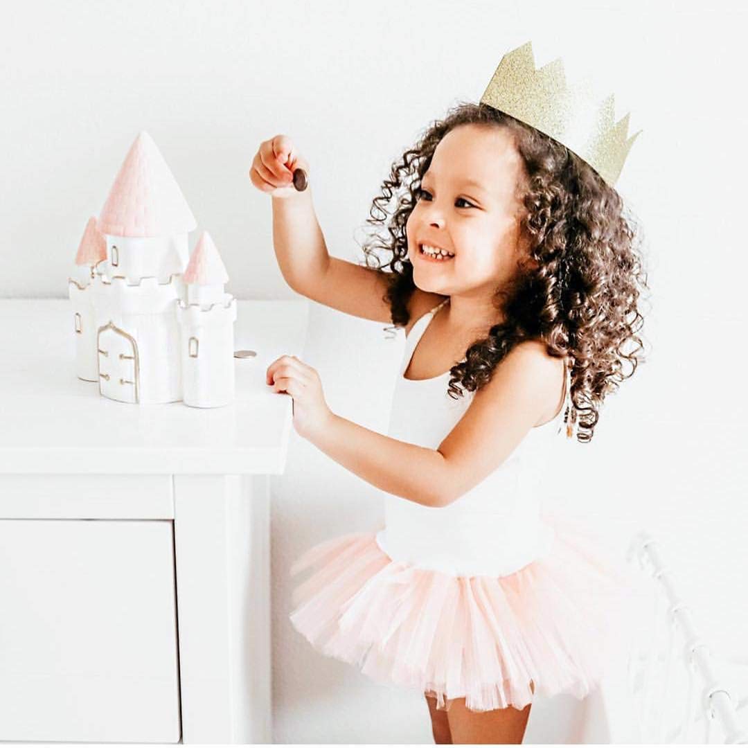 Child to Cherish Ceramic Dream Big Princess Castle Piggy Bank – Pink