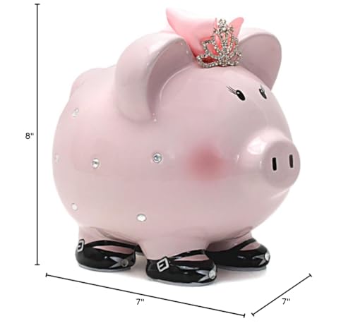 Child to Cherish Ceramic Piggy Bank for Girls – Princess Edition