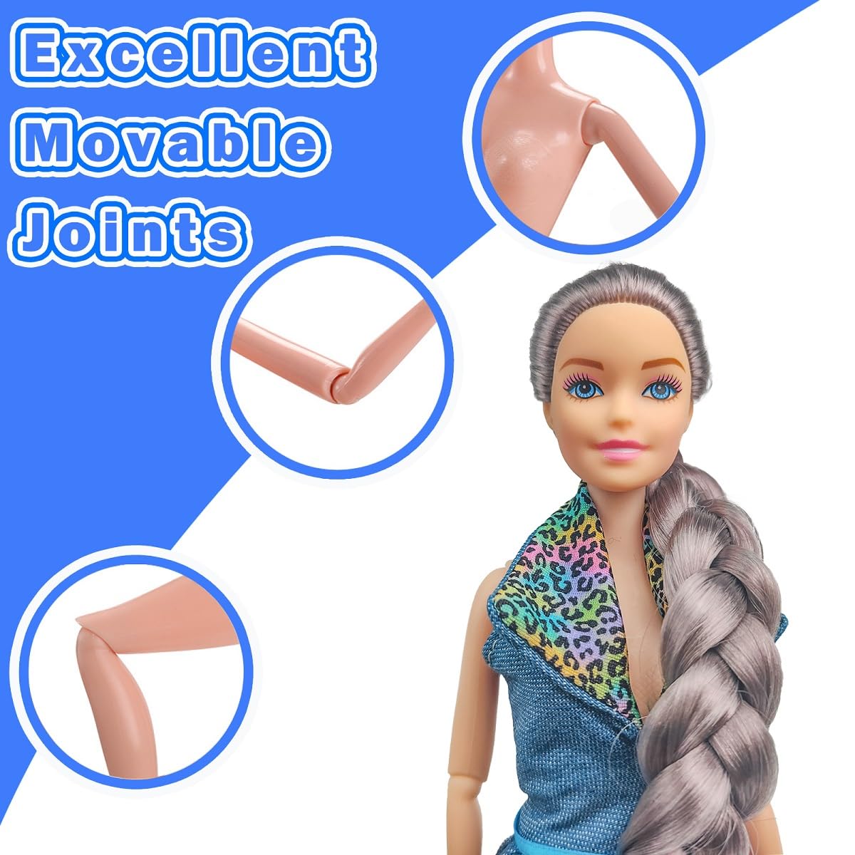 Chioldilly Interactive Family Toy Figures Set – Imaginative Family Doll Play