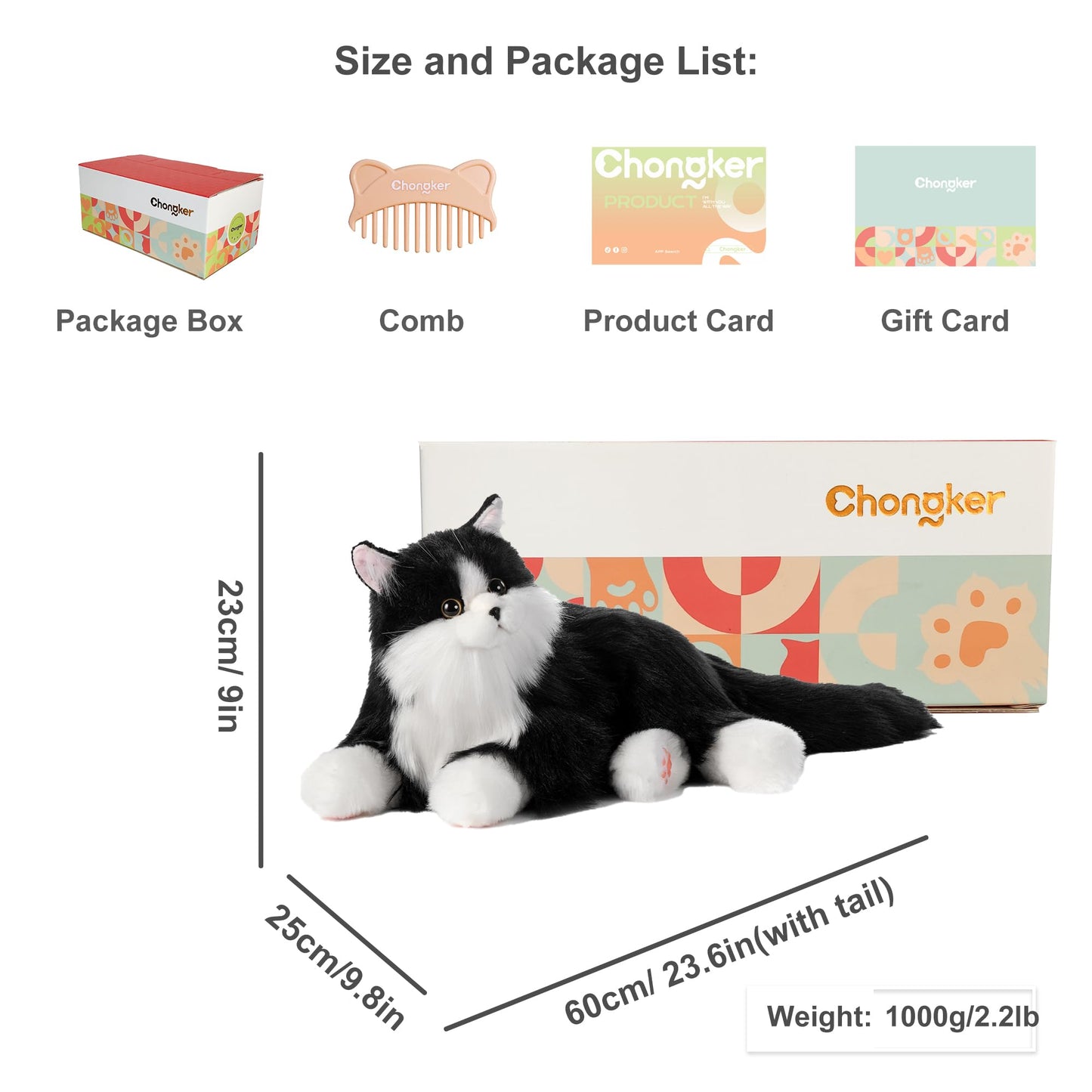 Chongker Interactive Companion Robot Cat – Realistic Heartbeat, Purring & Touch Response