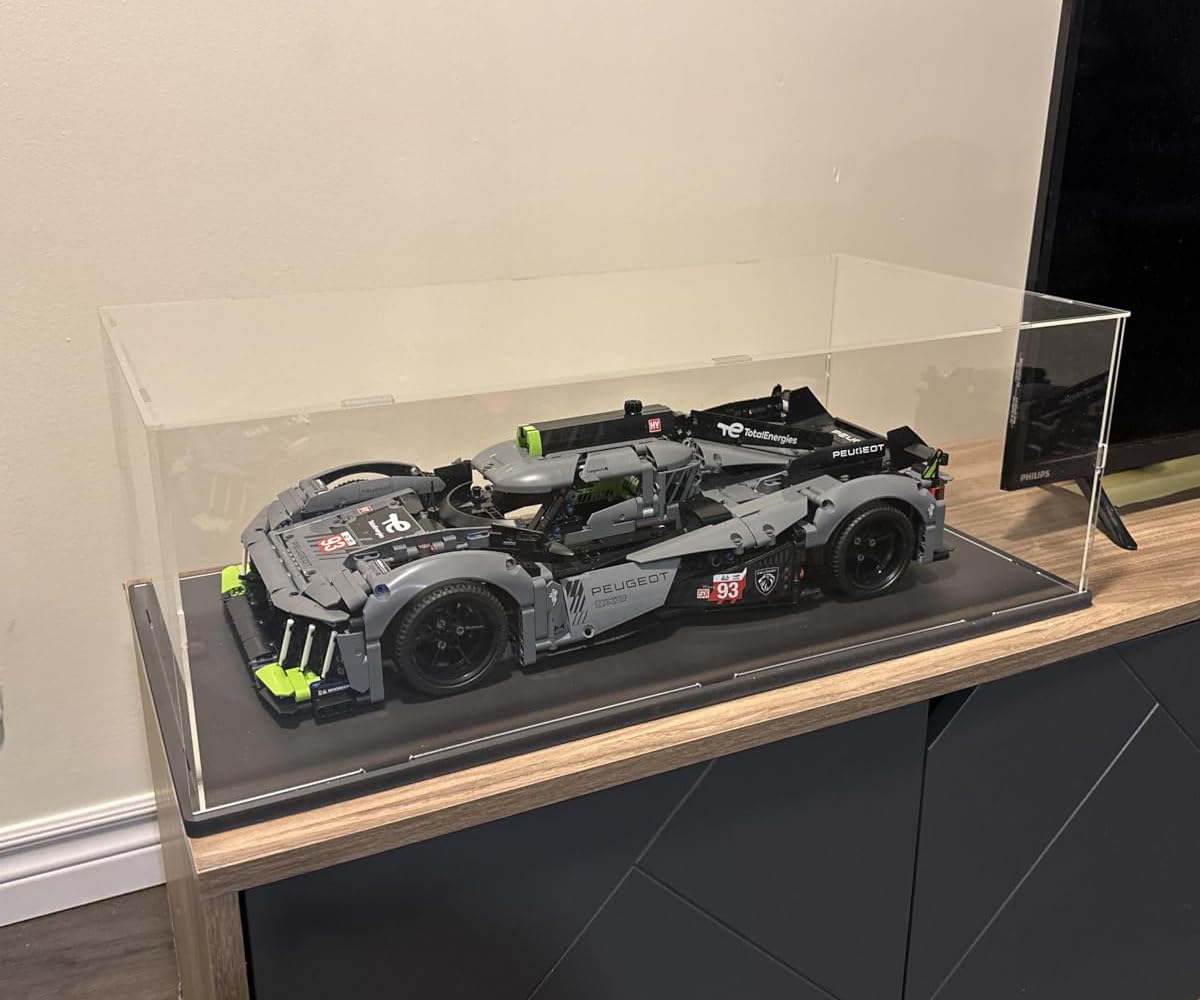 Choowin Acrylic Display Case for LEGO Porsche 911, McLaren P1, Ferrari SP3 – Dustproof & Stackable