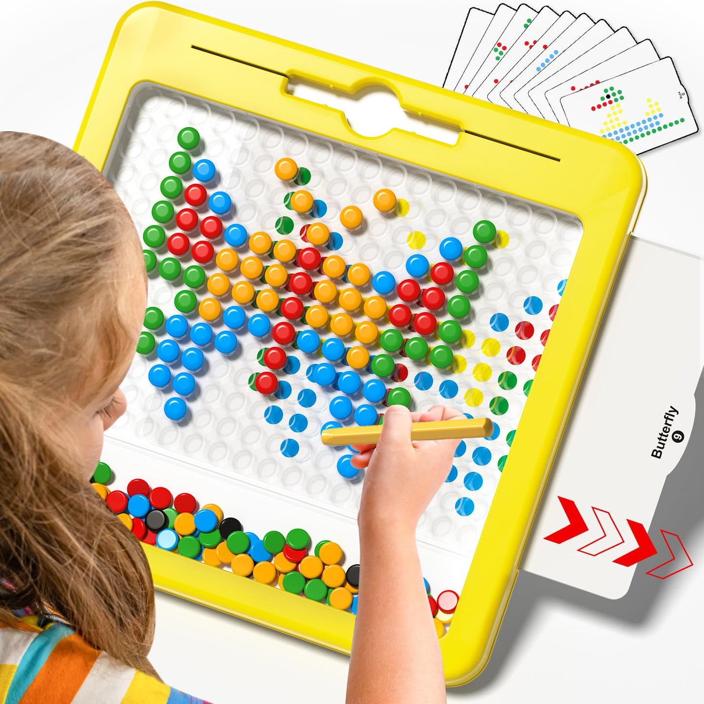 Ci Vetch Large Magnetic Dots Board for Kids – Montessori Drawing Toy