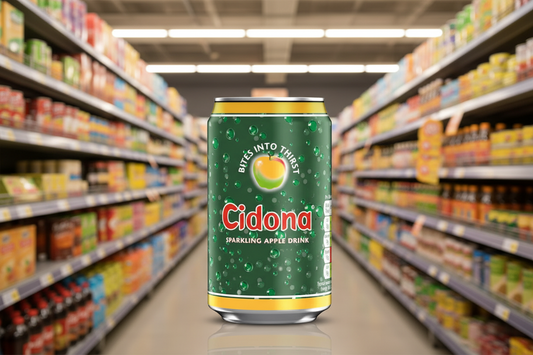 24 x Cidona Sparkling Apple Drink Can 330Ml