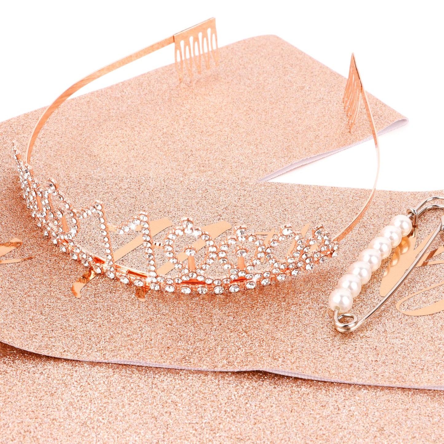 CIEHER 11th Birthday Crown + Sash Set | It's My Birthday Accessories