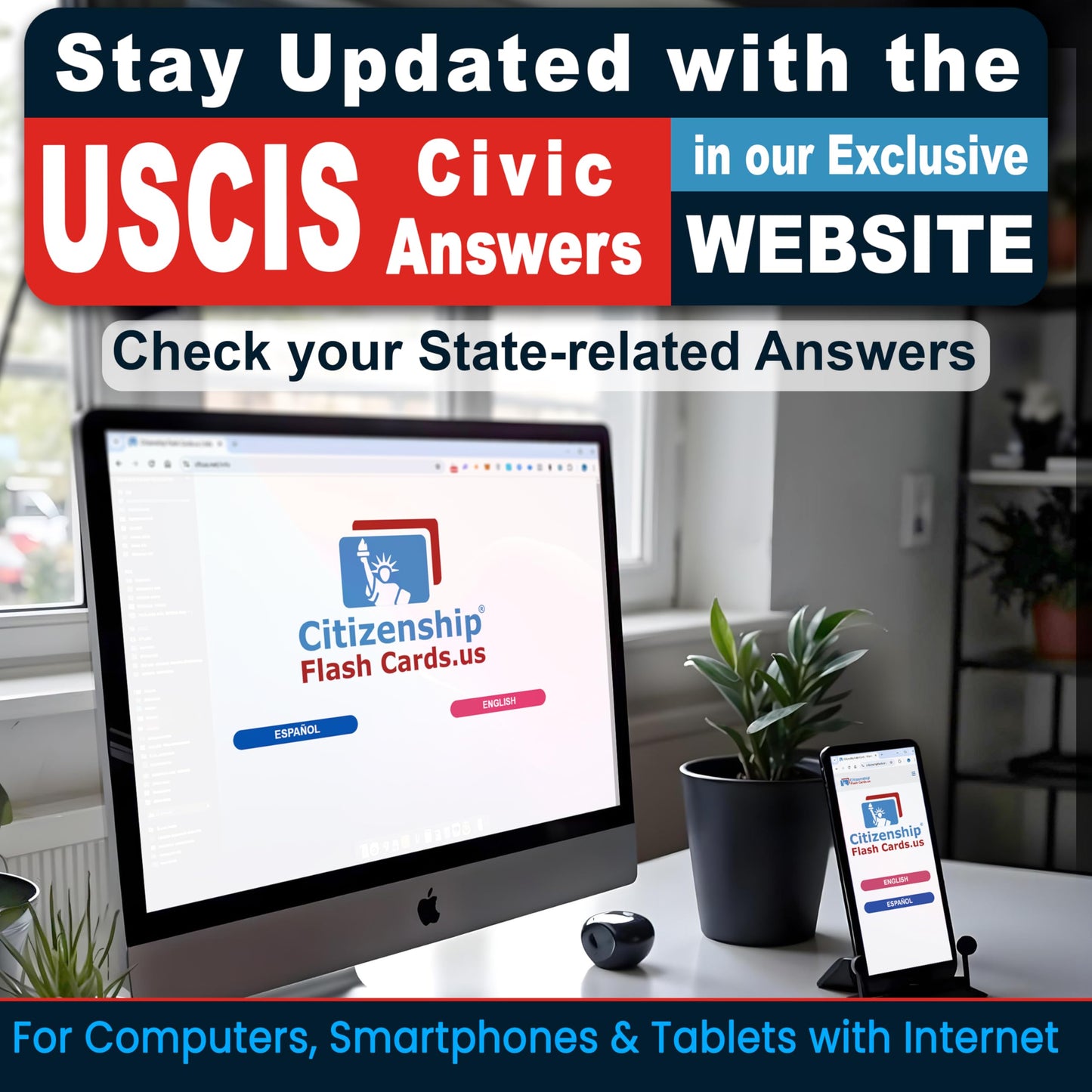 US Citizenship Flash Cards 128: USCIS 2026 Questions & Answers | Turn & Flip Method
