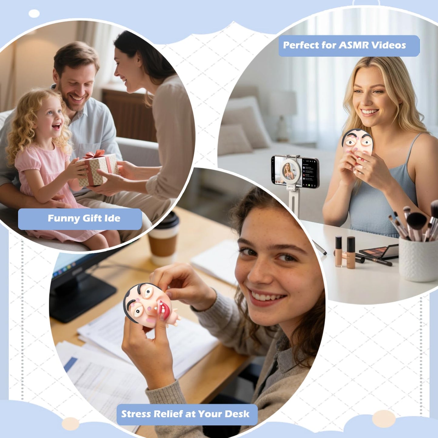 CIYOJA Pimple Popper — Large Silicone Squishy Toy for Adults (2 Fillings Included)