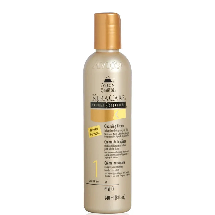 Keracare Natural Textures Cleansing Cream 8 oz / 237 ml - For Natural & Curly Hair