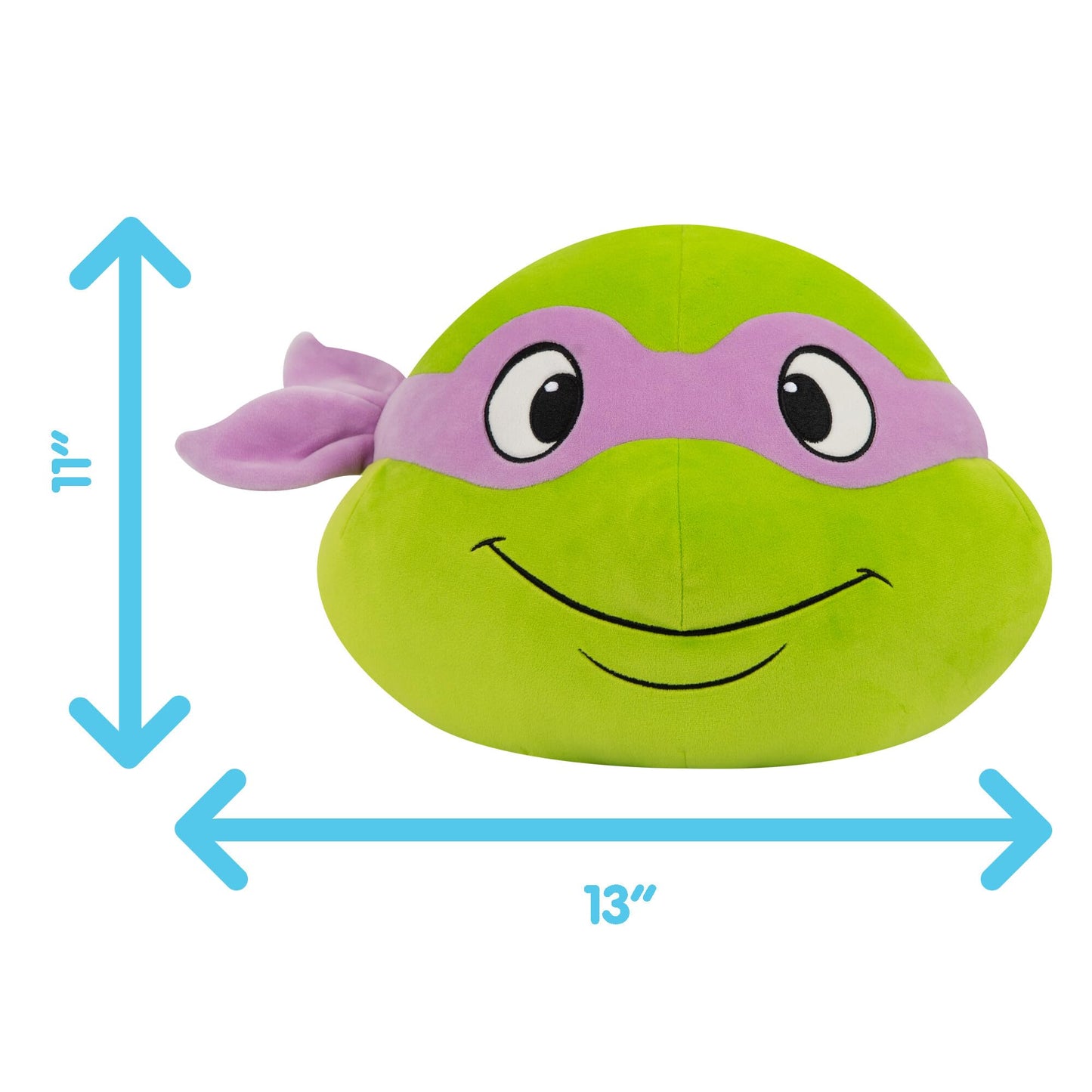 Club Mocchi Mocchi Donatello Head Plush - 15-Inch TMNT Squishy Collectible