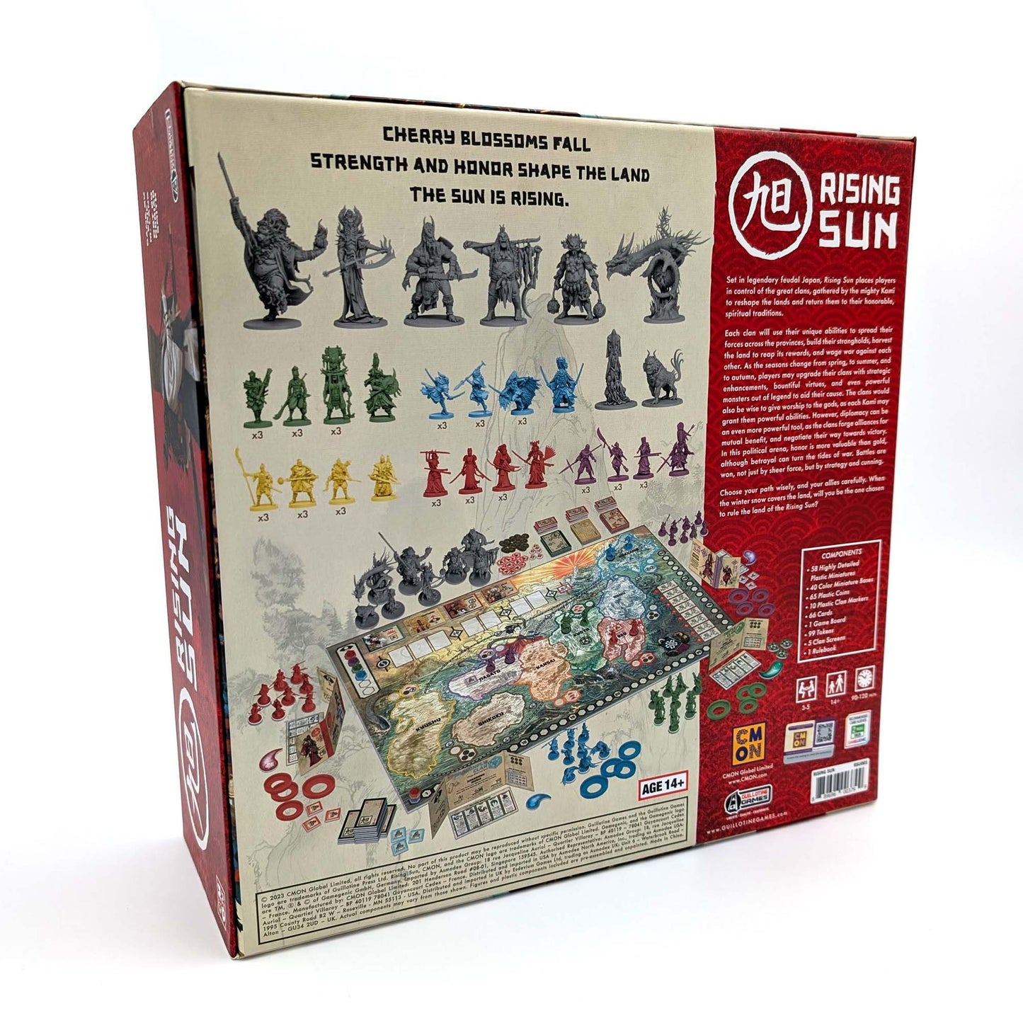 CMON Rising Sun — Feudal Japan Strategy Game for 3–5 Players | 90–120 Minutes