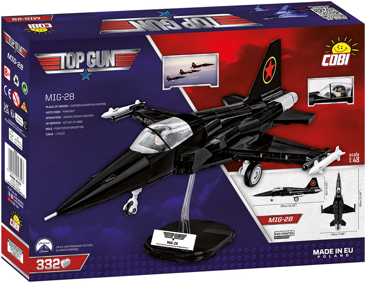 COBI TOP Gun (1986) MIG-28 Aircraft – 1:48 Scale Brick Model