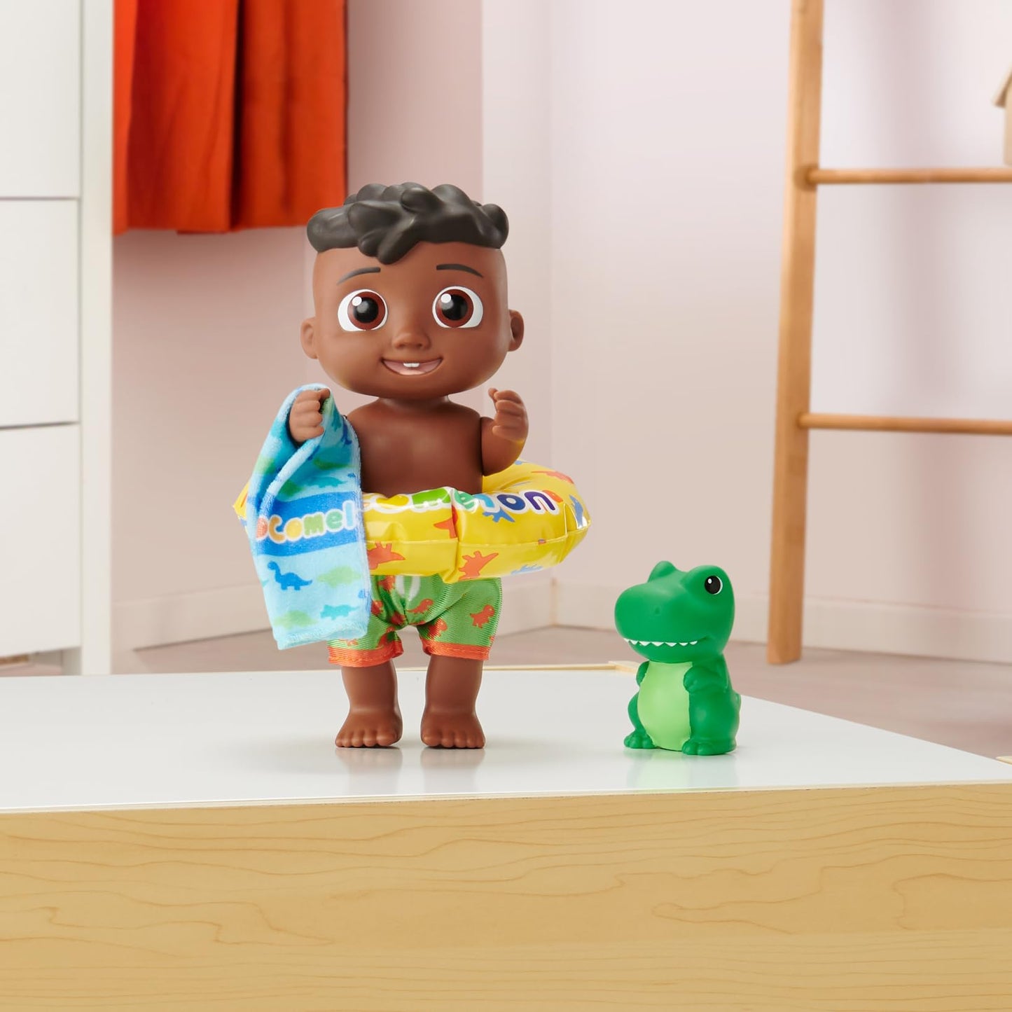 CoComelon Splish Splash Cody Doll with Dino Bath Squirter & Water Accessories – Amazon Exclusive