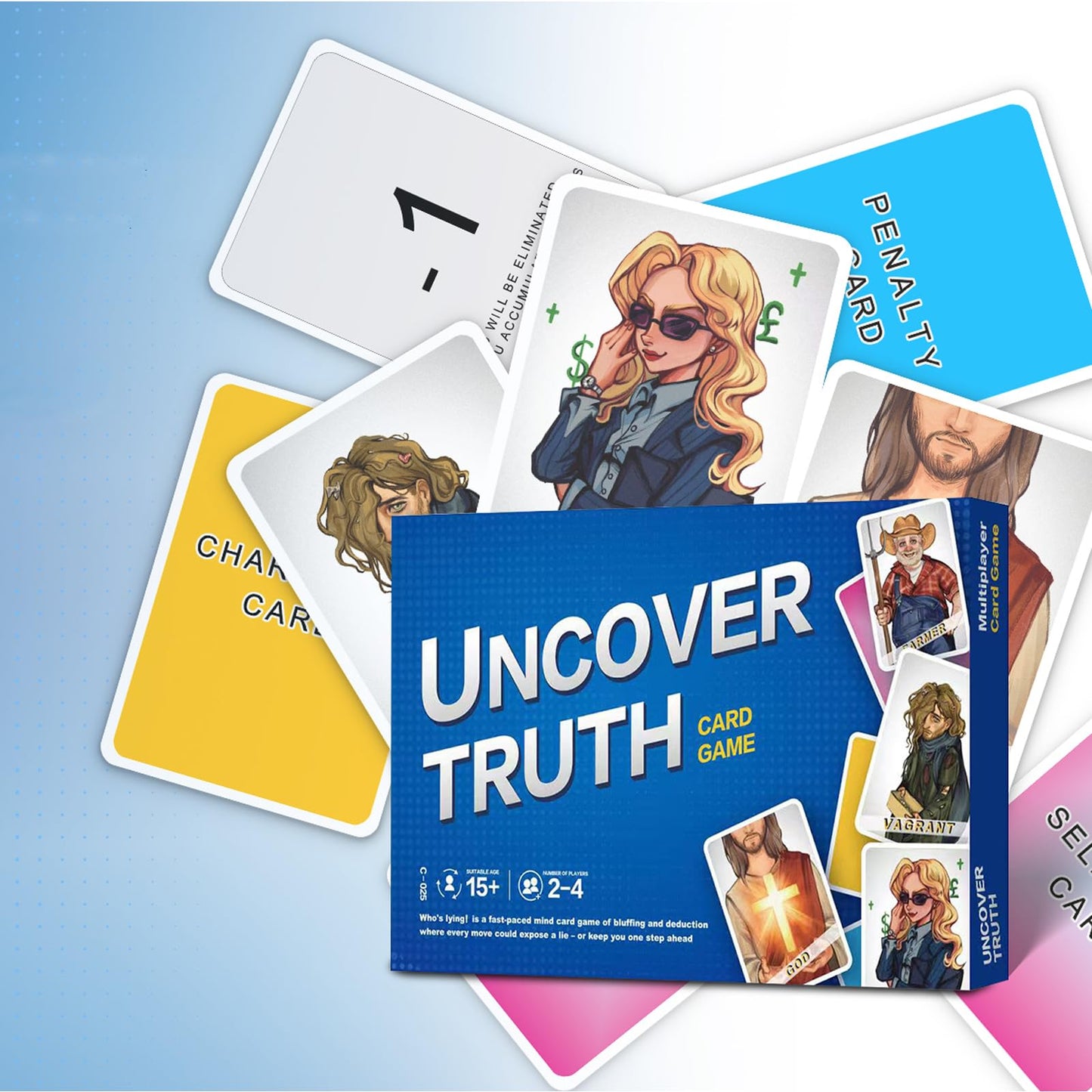 COHHFWPD Uncover Truth | Mind Card Game for Families, Parties & Travel | 2-4 Players