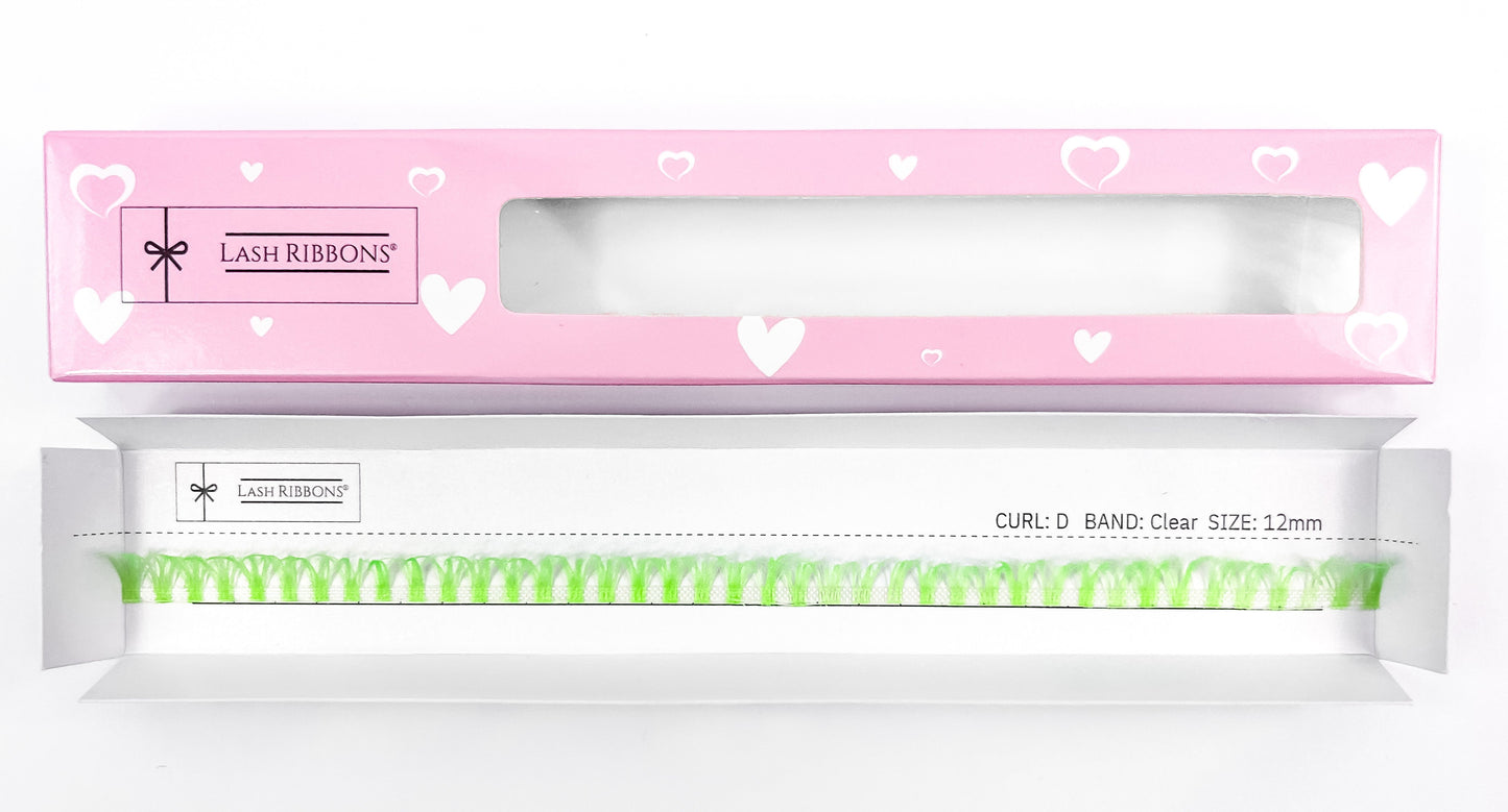 Lime Green 'D' Curl Lash Ribbons®