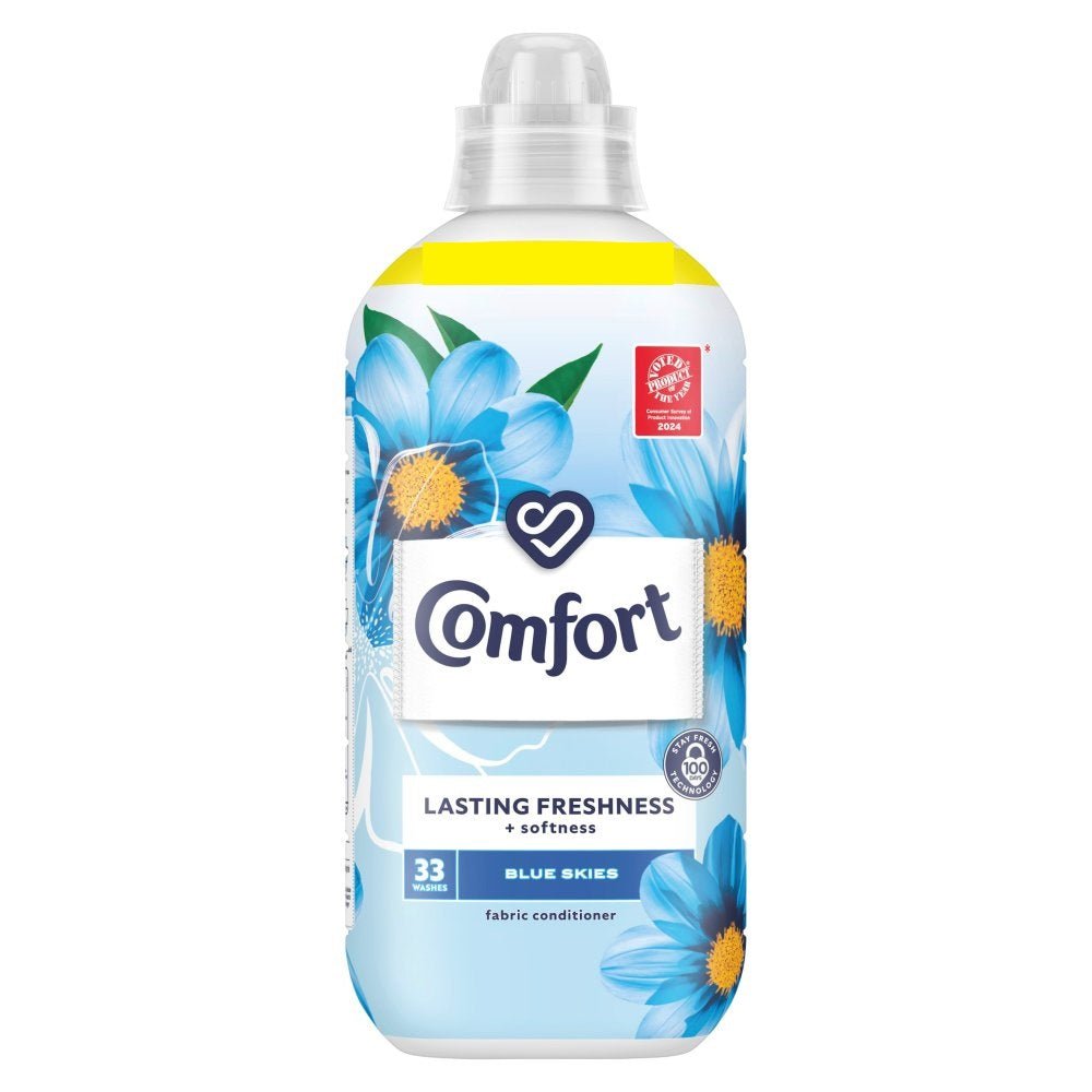 Comfort Fabric Conditioner Blue Skies 31 washes PMP 900ml