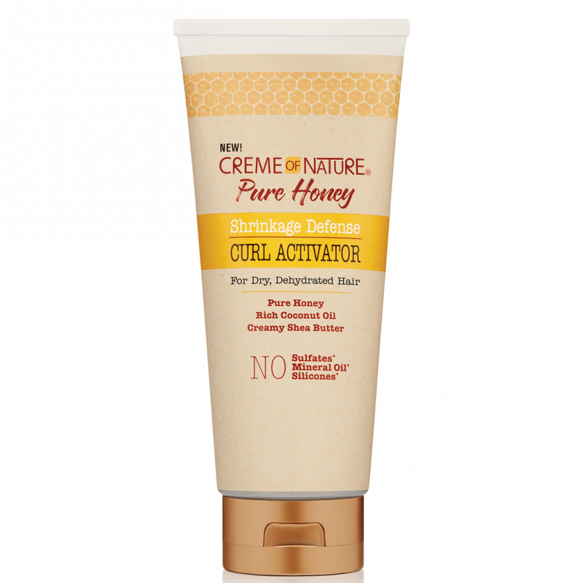 Creme of Nature Pure Honey Shrinkage Defense Curl Activator 10.5 oz / 311 ml - For Defined, Elongated Curls & Coils