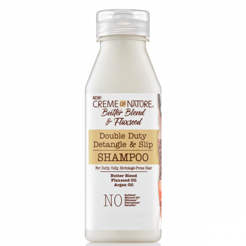 Creme of Nature Double Duty Detangle & Slip Shampoo 12 oz / 355 ml - For Natural & Curly Hair