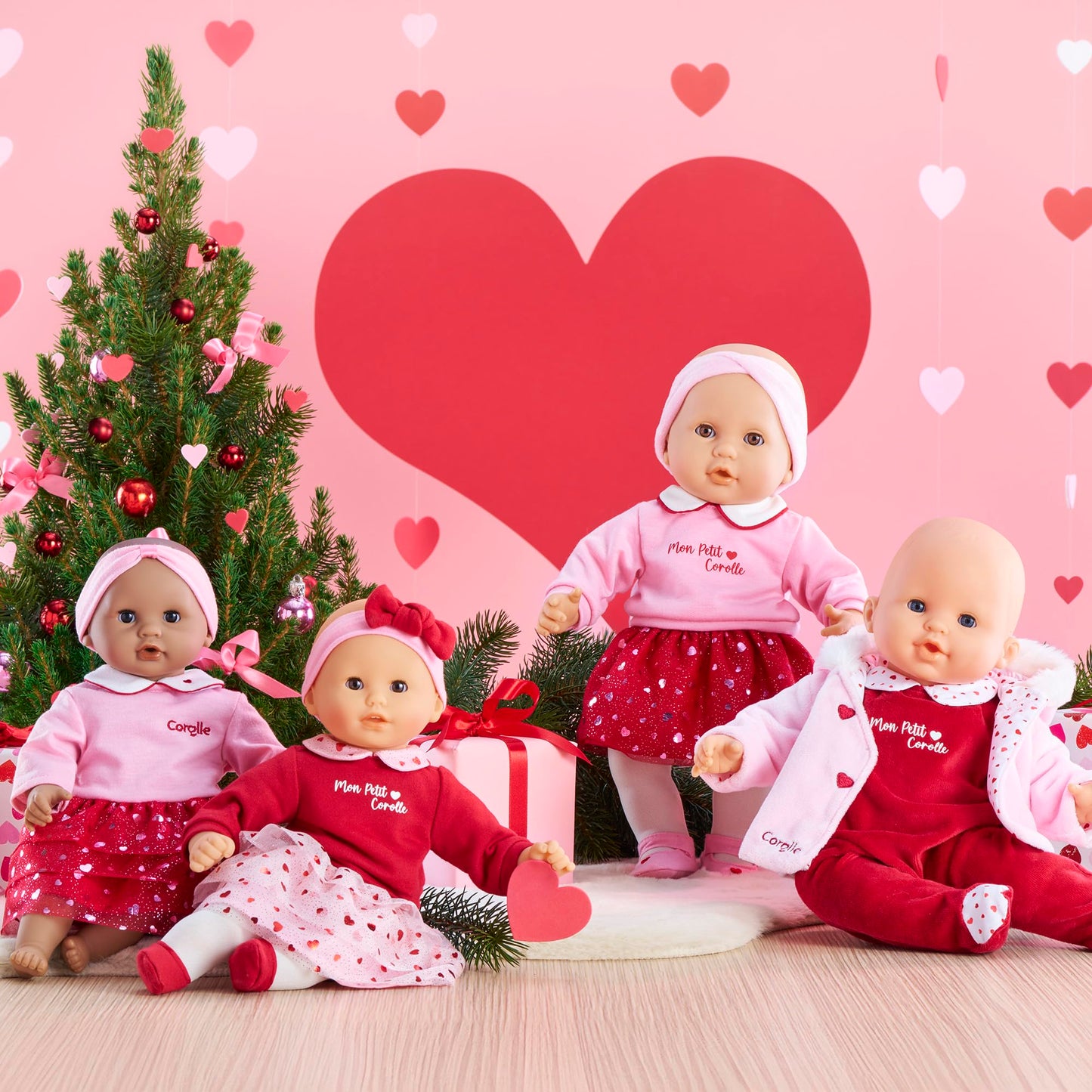 Corolle Margaux Petals 12-Inch Soft Baby Doll – Vanilla Scent, Sleeping Eyes, Hearts Outfit