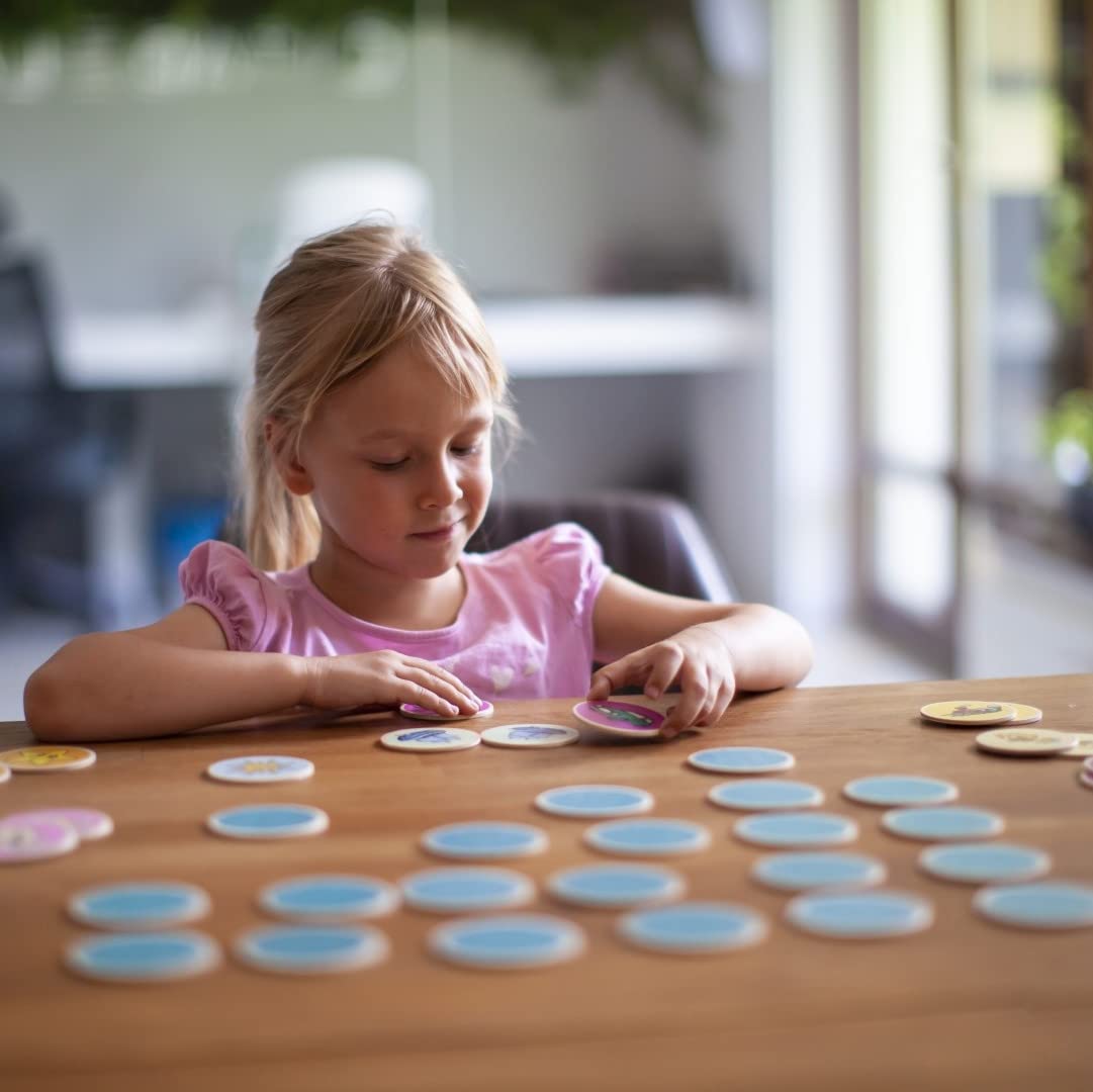 Cottify Montessori-Inspired Wooden Matching Game for Toddlers (2-4) – 36 Cards + Carry Bag