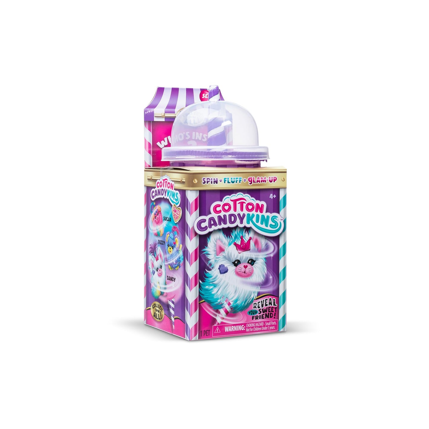 Cotton Candykins Surprise Collectible Plush – Scented Hair Styling Toy for Kids