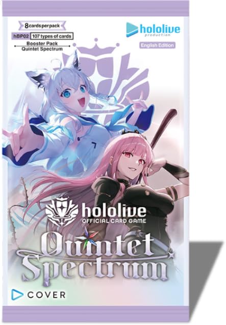 Hololive Official Card Game: Quintet Spectrum Booster Box - 12 Packs | Cover Corporation