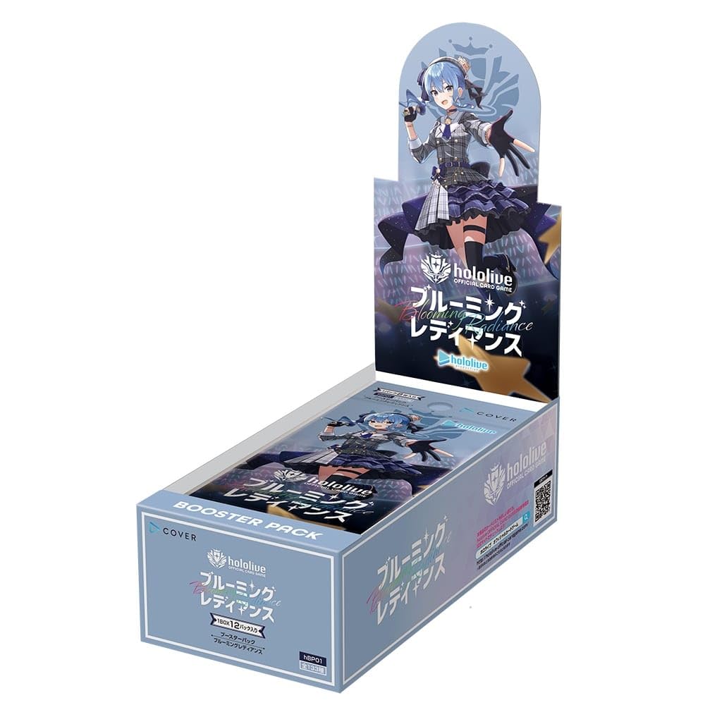 COVER hololive Official Card Game Booster Pack Vol. 1: Blooming Lady Box – 12 Packs