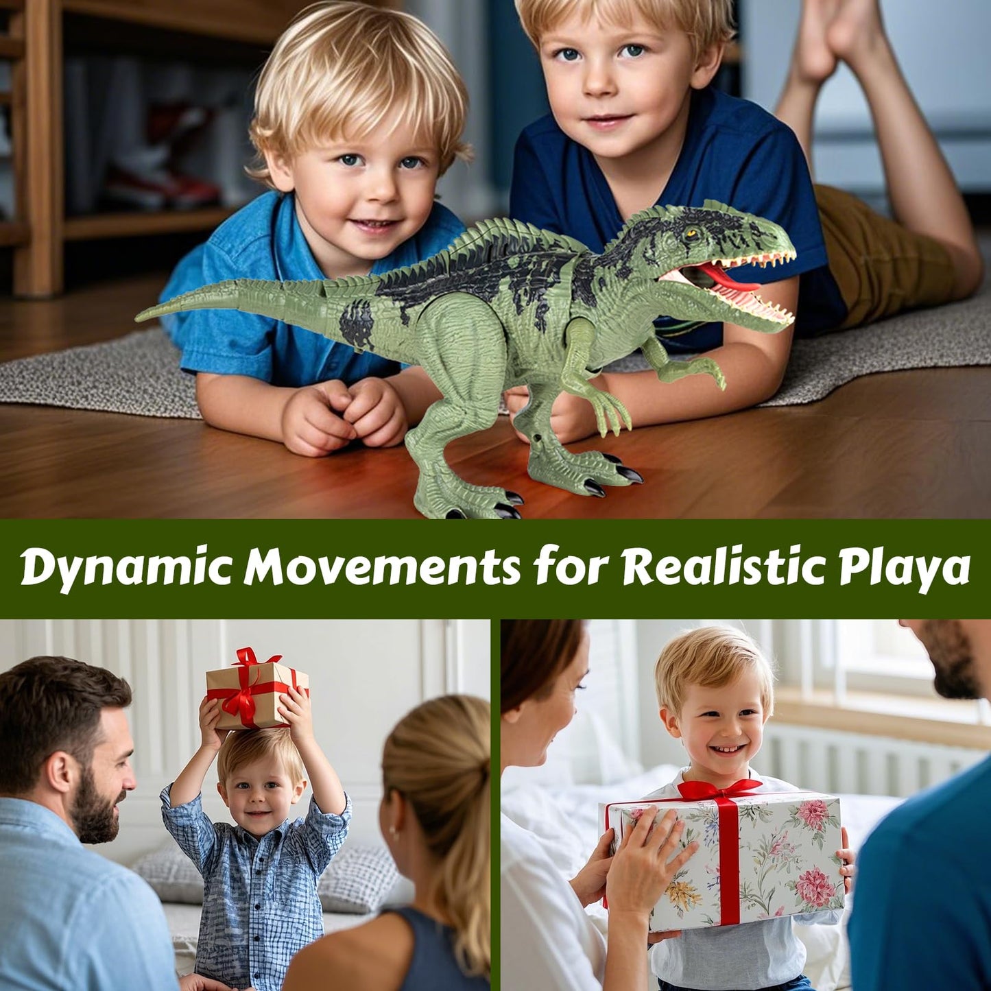 Covsen Giganotosaurus Dinosaur Toy for Kids 3-8 | Roaring, Lights & Attack Motion