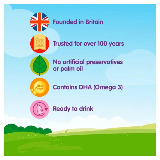 Cow & Gate 2 Follow-On Milk from 6 Months 200ml (Case of 12)