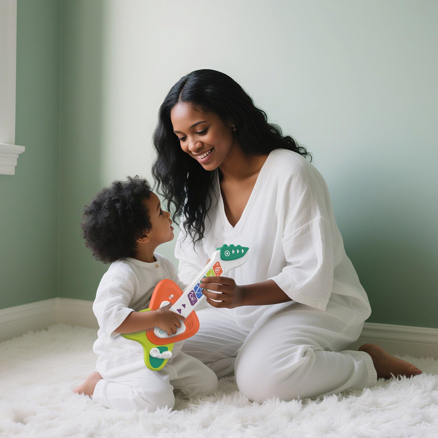 Cozybuy Toddler Guitar & Piano — 2-in-1 Music Toy for Ages 1-3