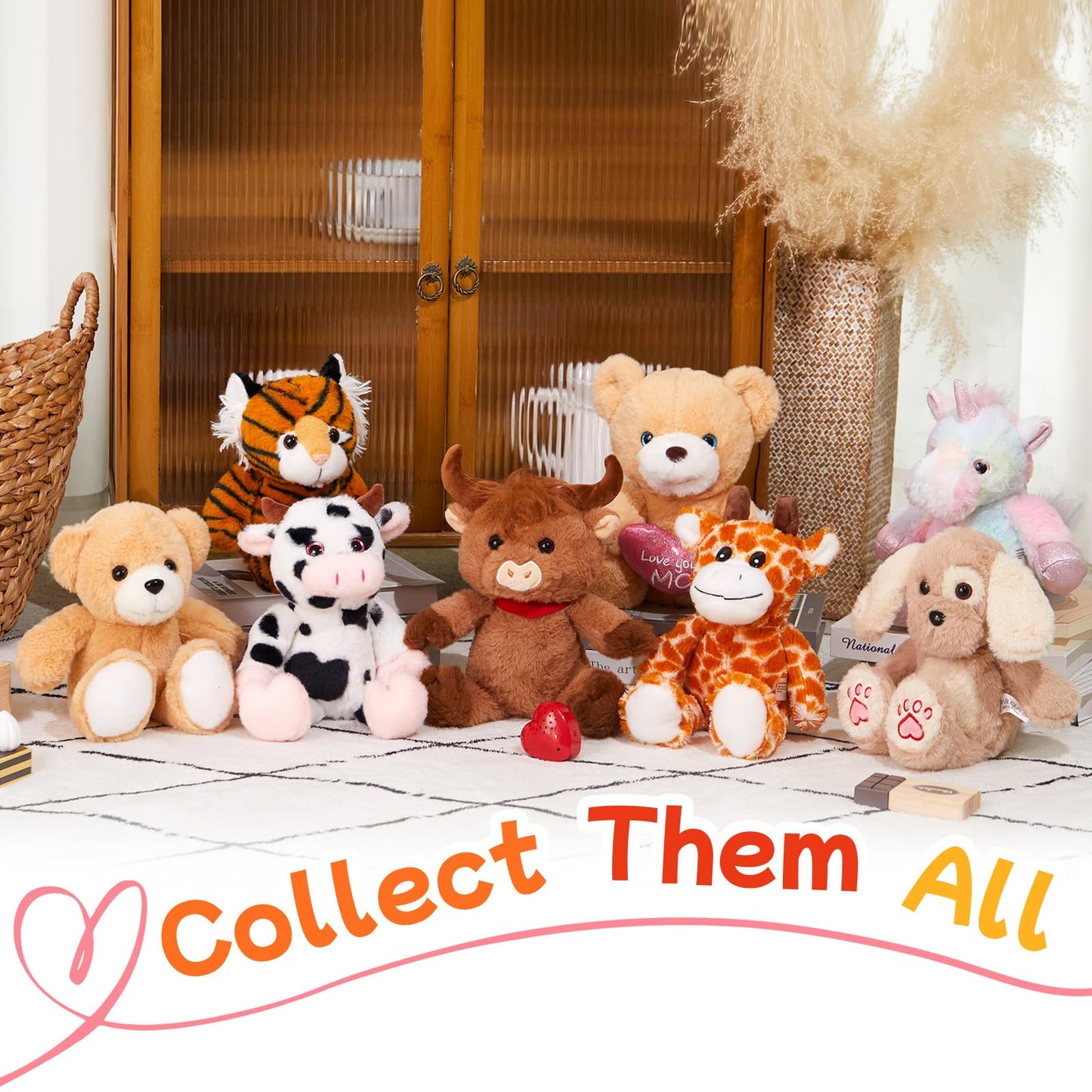CozyWorld 12-inch Heartbeat Recordable Teddy Bear – Voice Recorder Plush Toy for Kids