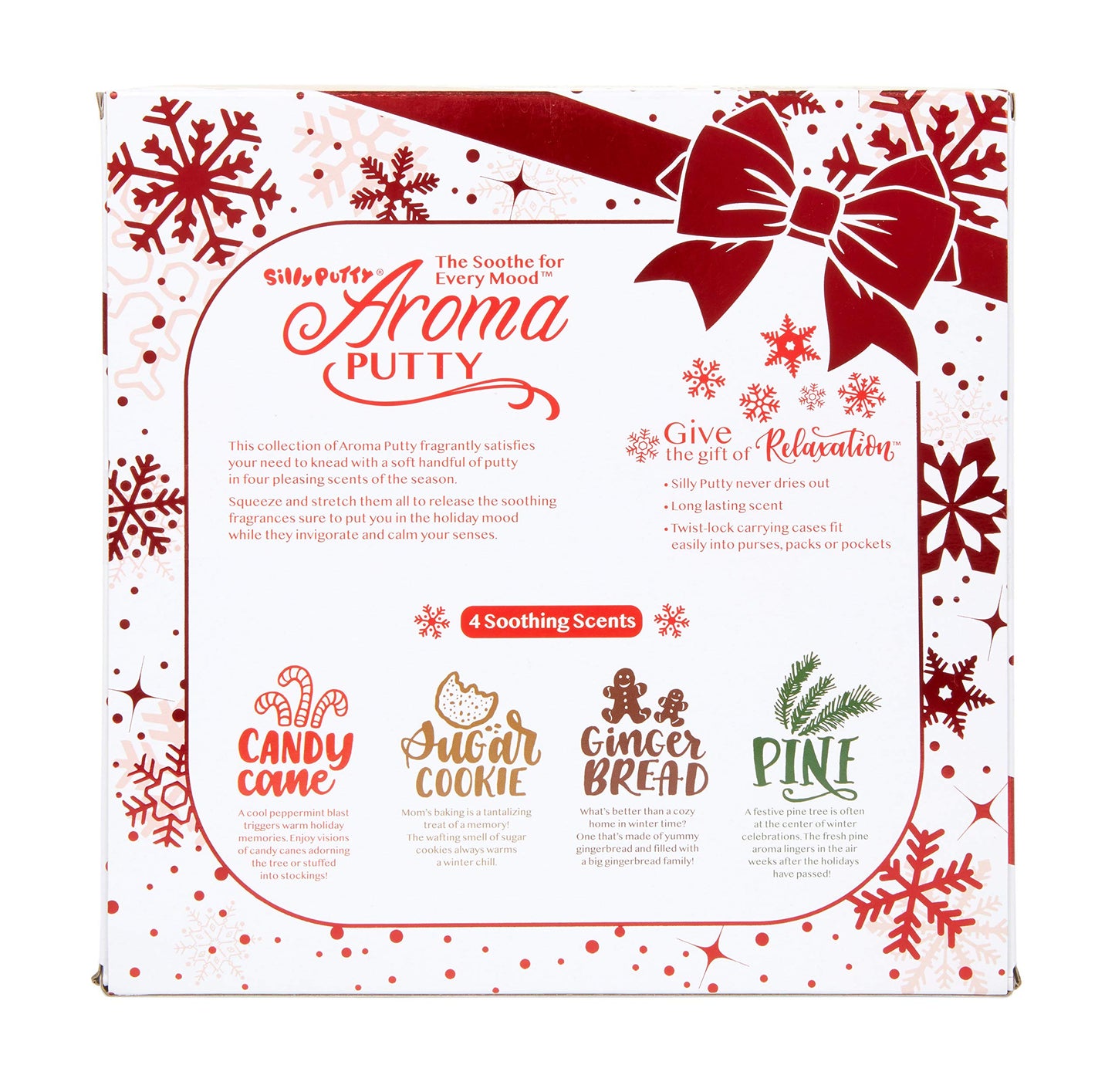 Crayola Aroma Putty – 4 Count Scented Fidget Gift Set (Sugar Cookie, Candy Cane, Gingerbread, Pine)