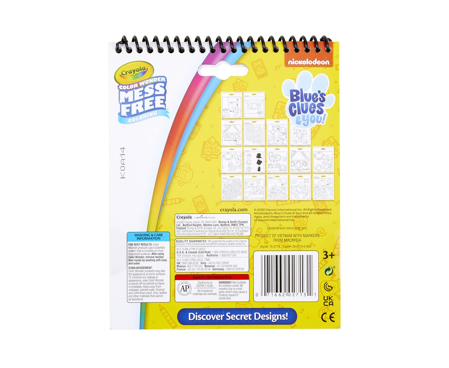 Crayola Blues Clues Color Wonder Activity Pad – Mess Free Coloring for Kids