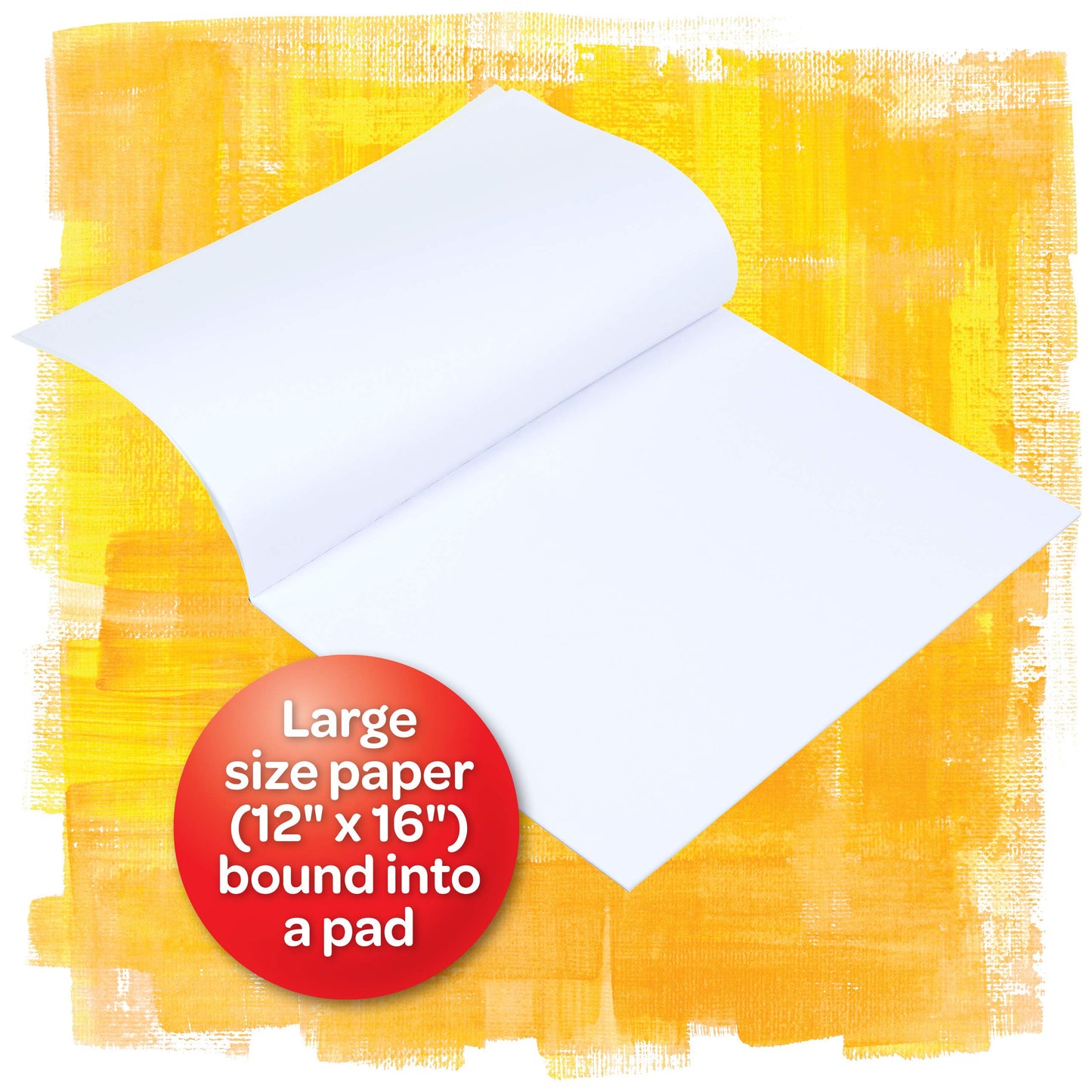 Crayola Giant Marker & Watercolor Pad (25 Sheets) – 12x16 in