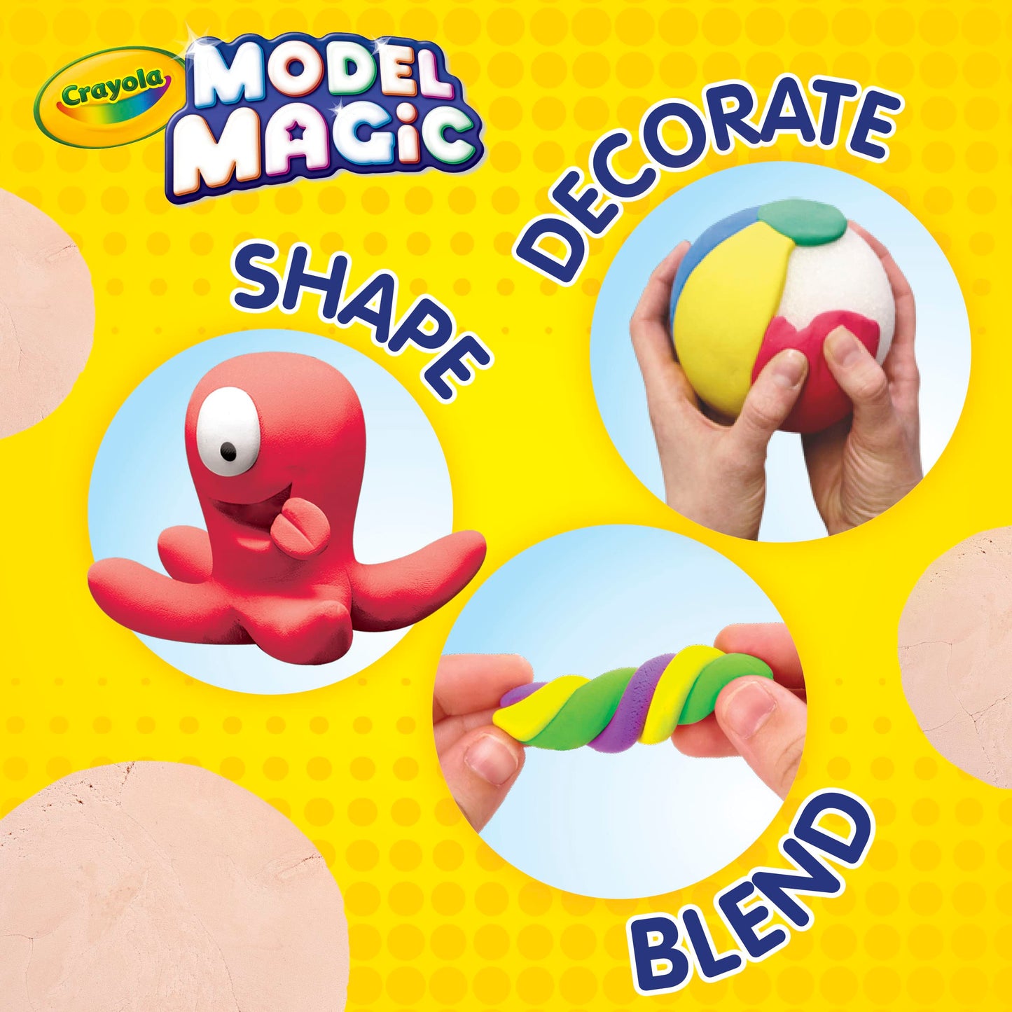Crayola Model Magic Bisque (4 oz) – Air-Drying Modeling Clay for Kids’ Crafts