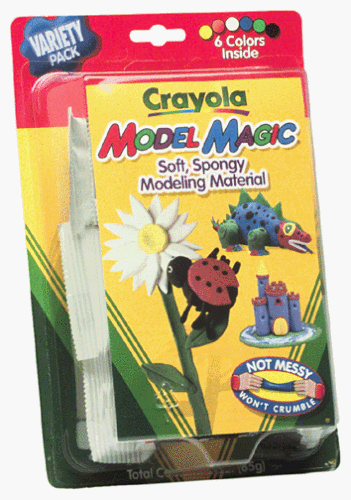 Crayola Model Magic – 0.5 oz Primary Colors (6 Pack) – Air-Dry Modeling Clay