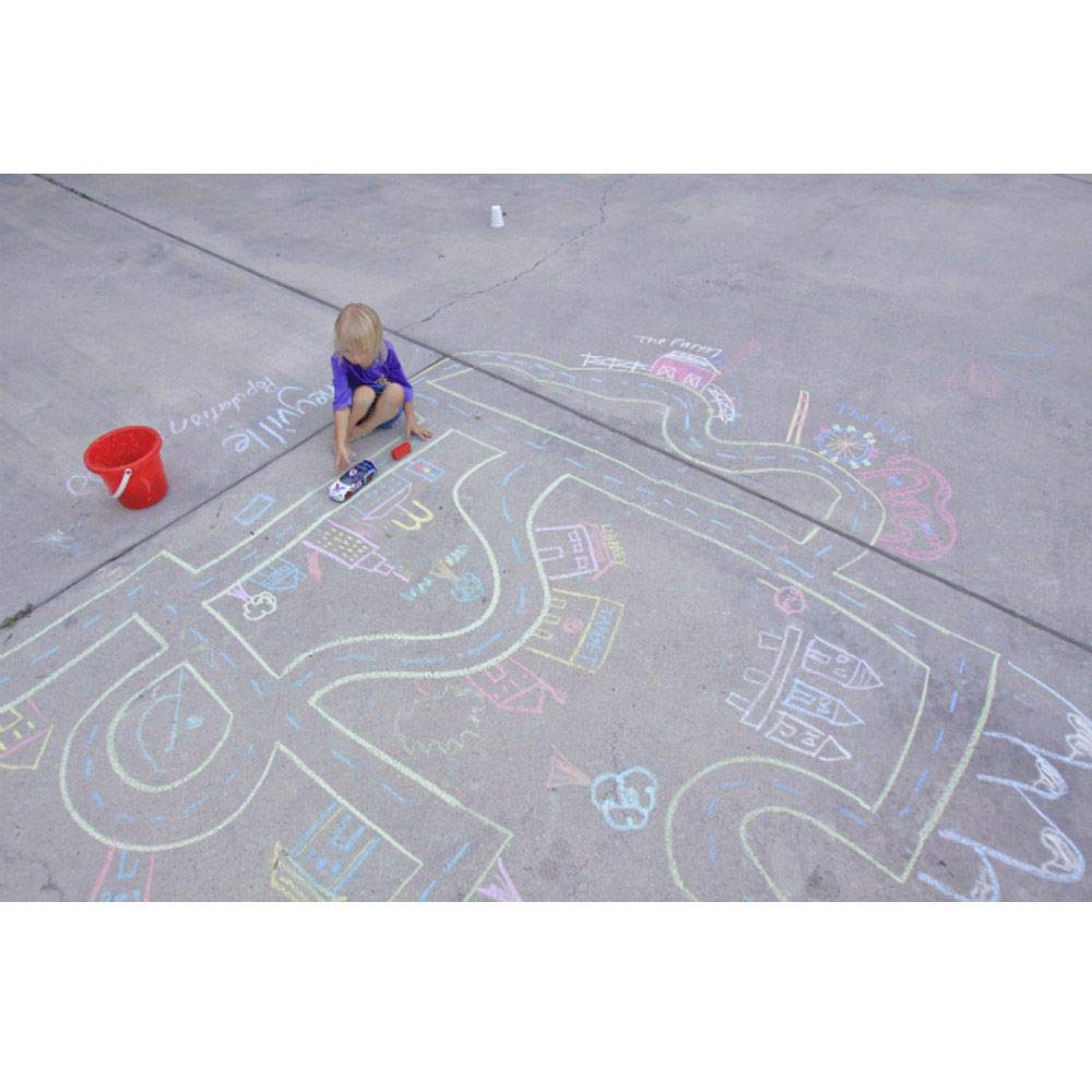 Crayola Sidewalk Chalk (48 Ct) – Washable, Antiroll, Non-Toxic Outdoor Chalk