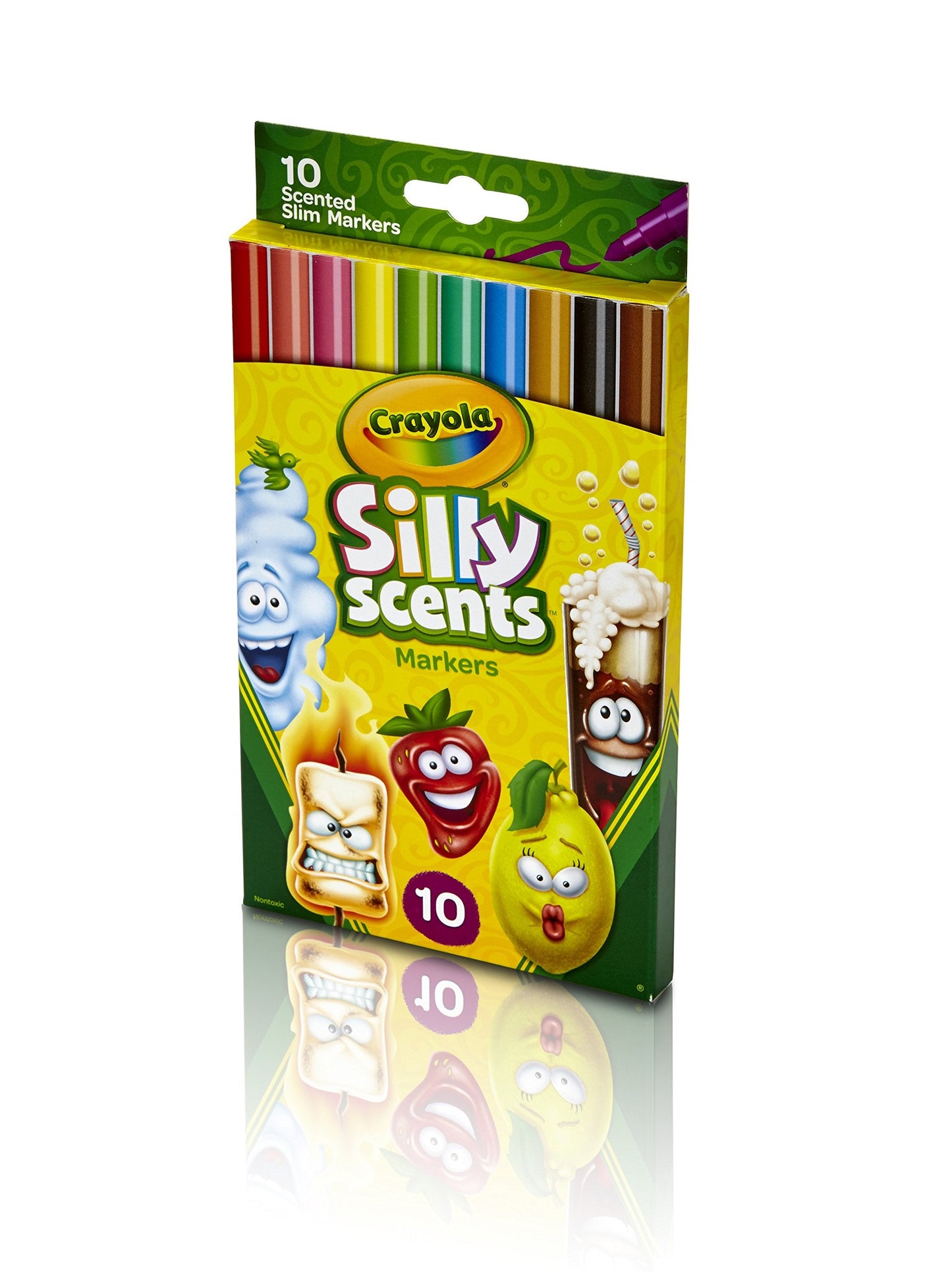 Crayola Silly Scents Washable Scented Markers – 10 Count for Kids