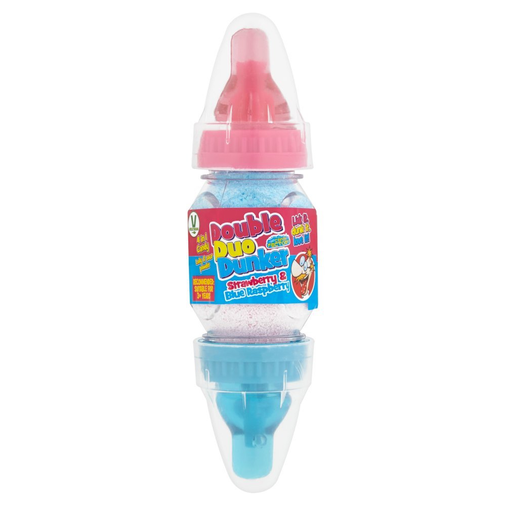Crazy Candy Factory Double Duo Dunker Blue Raspberry & Cola 32g (Case of 12)
