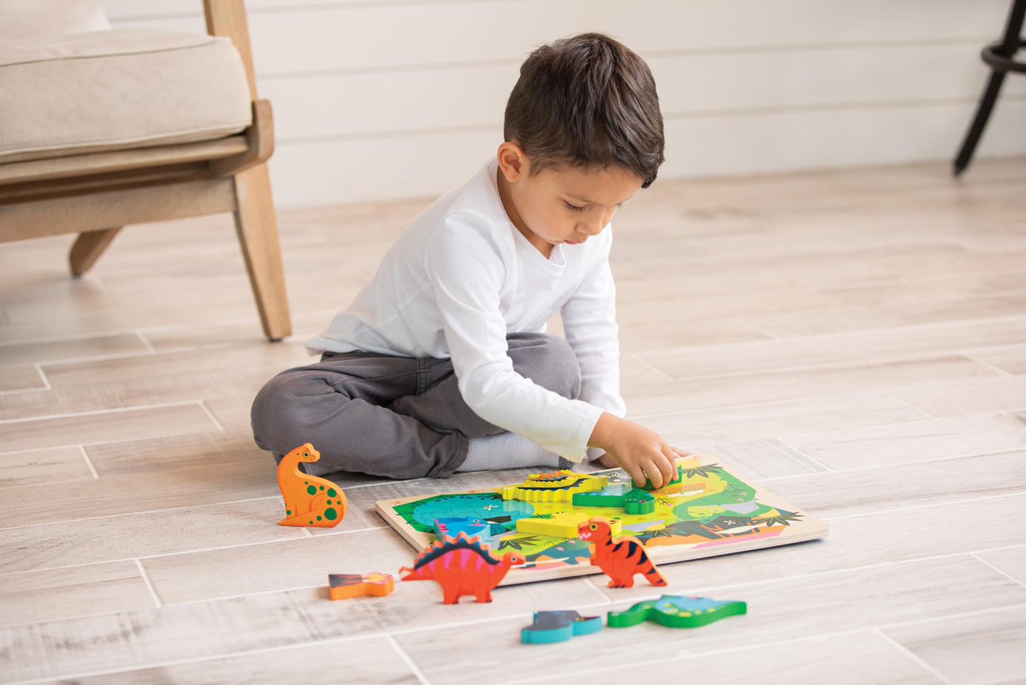 Crocodile Creek Puzzle for Kids 2-4 - Colorful Vehicles Design - 6x4