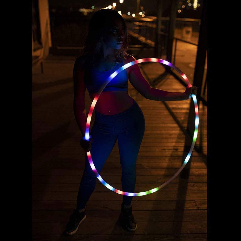 CRTEPST LED Hoop 36in — Light Up Glow Sport Ring for Kids and Adults
