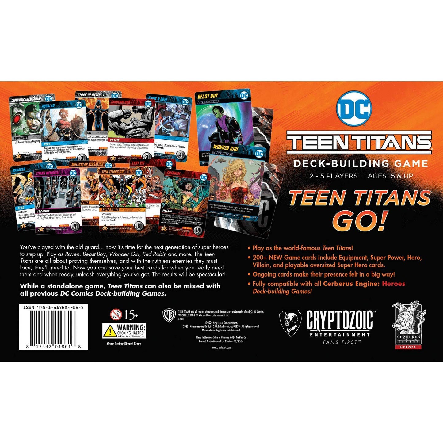 Cryptozoic Entertainment DC Deck-Building Game: Teen Titans – Standalone Card Game