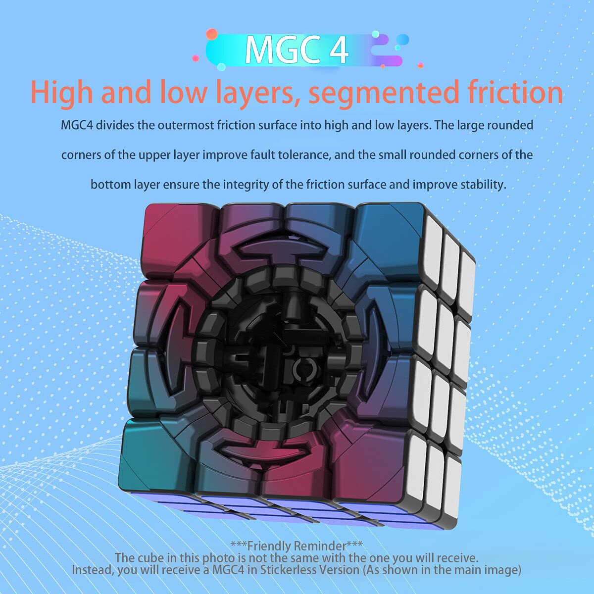 CuberShop YJ MGC 4x4 Magnetic Stickerless Speed Cube – Flagship 4x4 by YongJun MGC
