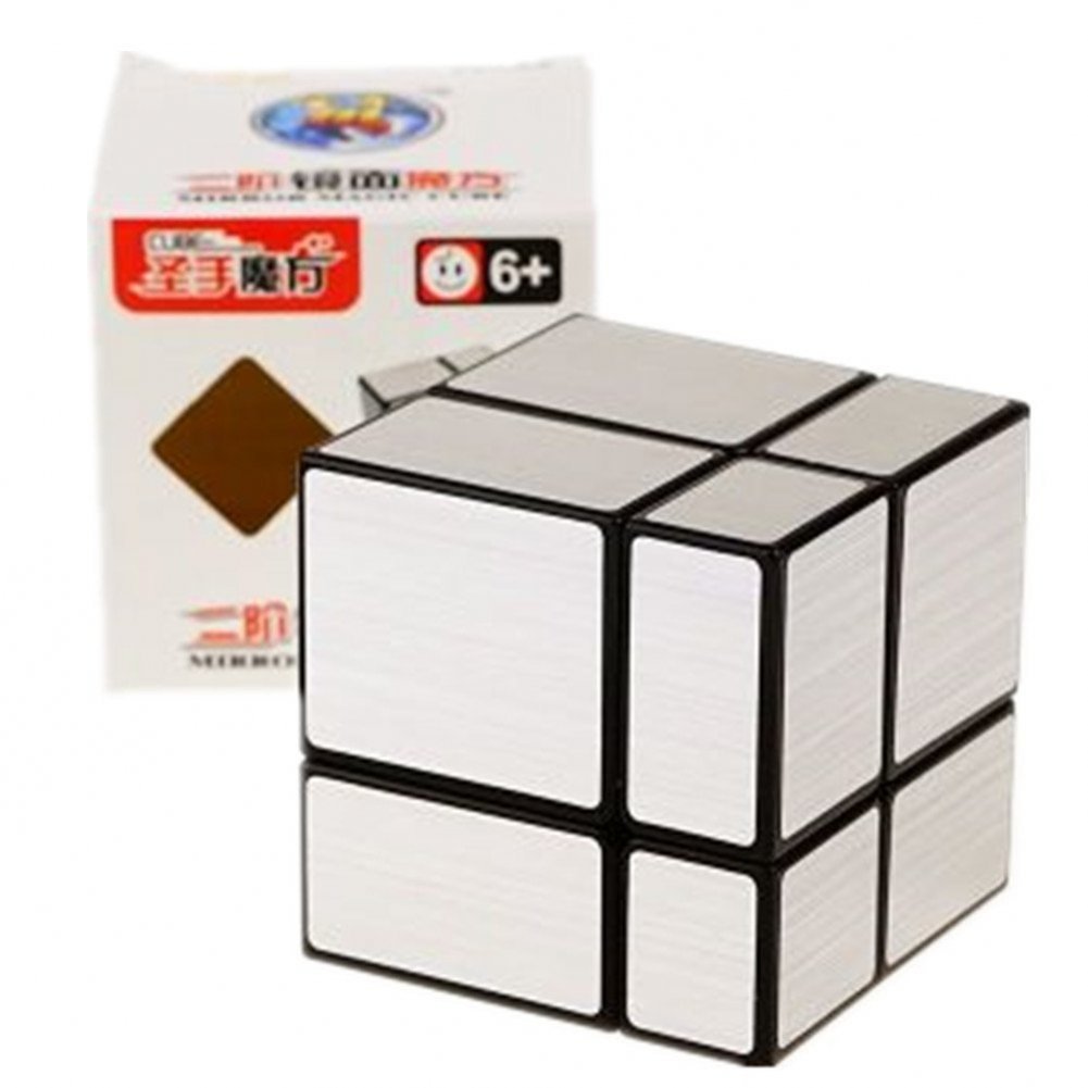Cuberspeed 2x2 Mirror Cube – Black Body, Silver Mirror Blocks