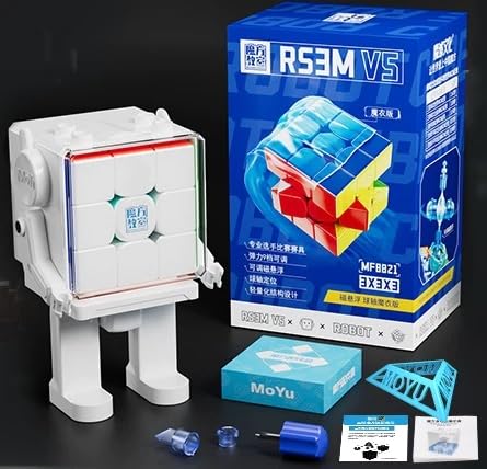 Cuberspeed MoYu RS3M V5 Ball CORE UV | Maglev 3x3 Cube with Robot Stand
