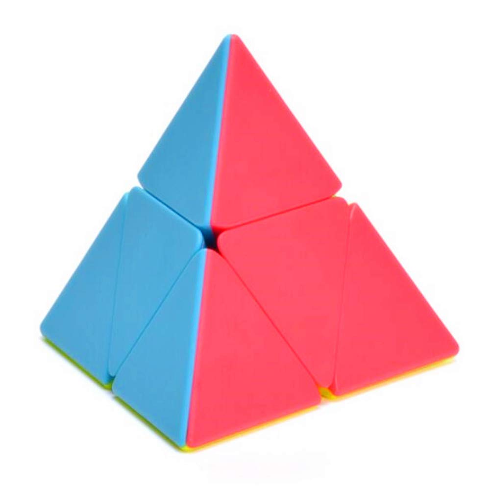 CuberSpeed Pyramorphix Stickerless 2x2 Pyramid Speed Cube – Smooth Turning Puzzle