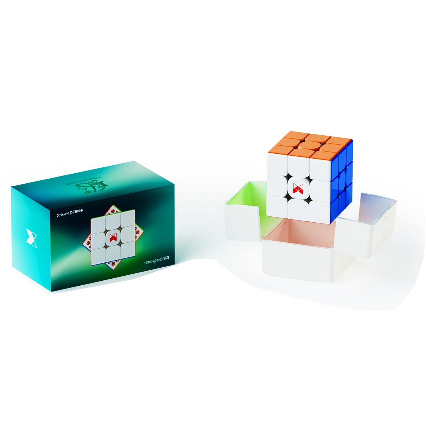 Cuberspeed X-Man Tornado V4 M Flagship 3x3 Stickerless Speed Cube | 2024 QiYi