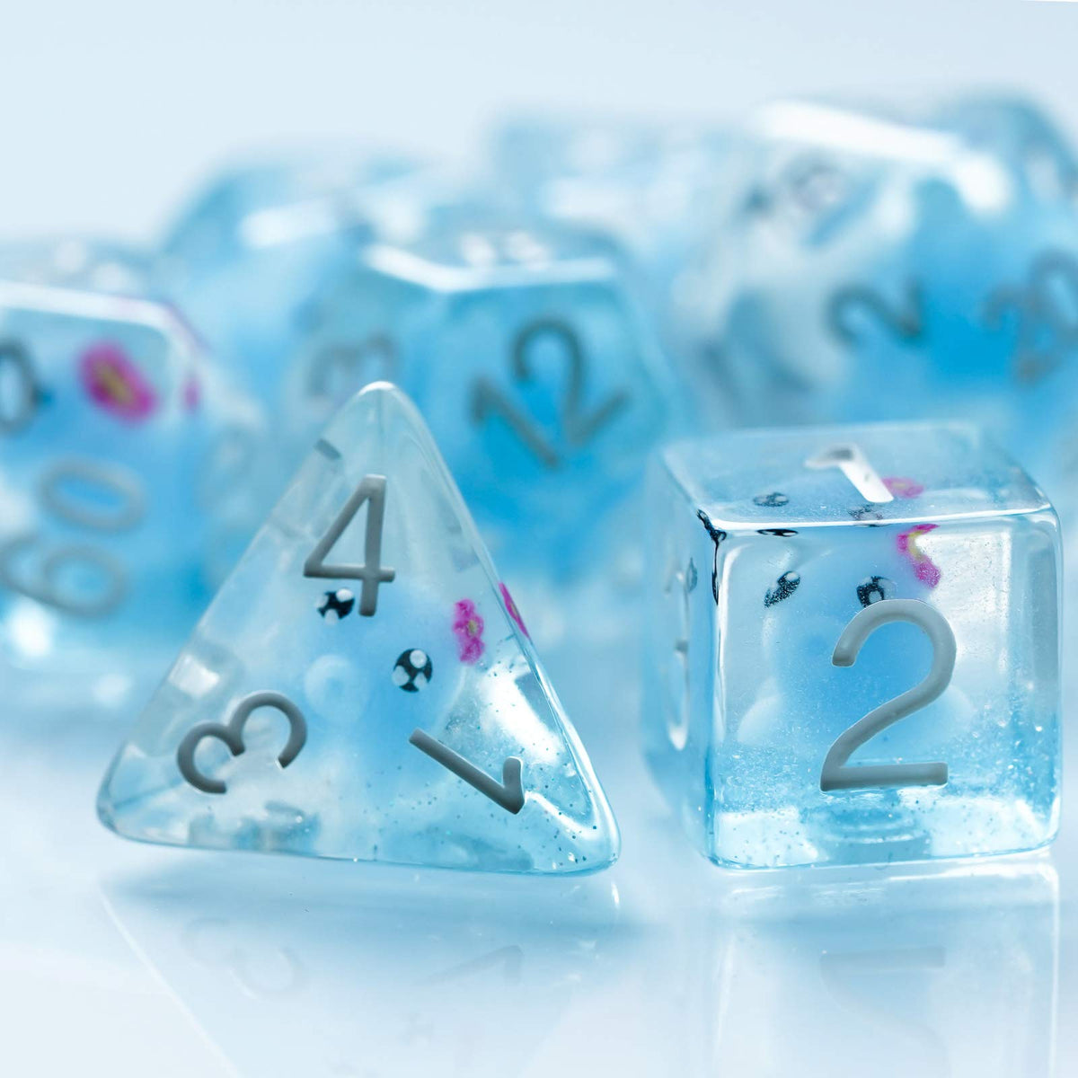 Cusdie 7-Die DND Dice Set – Octopus-Inside Polyhedral Dice for D&D & RPG
