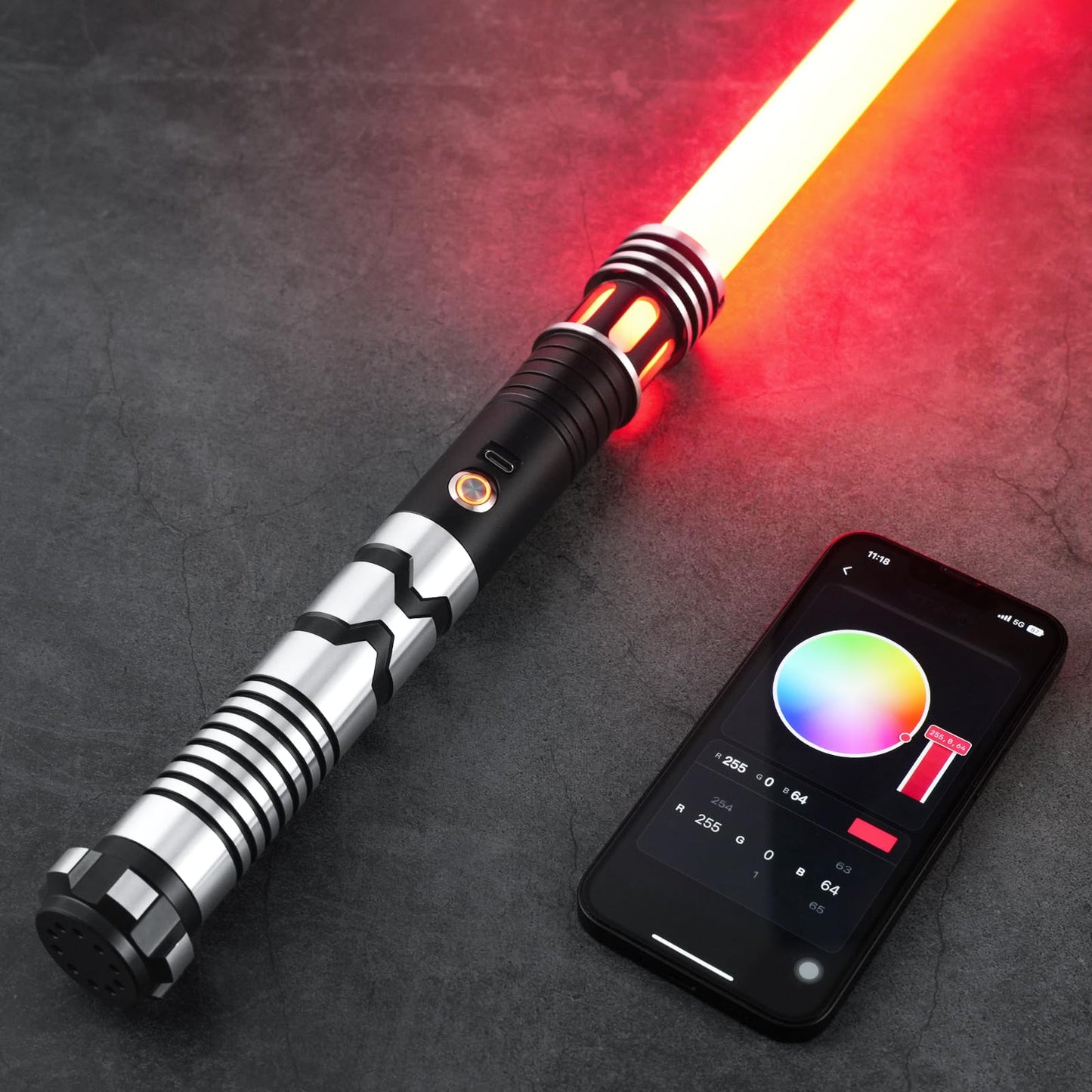 CUSTOM SABER Upgrade Smooth Swing XRGB 3.0 – Motion-Control Light Saber with 16 Sound Fonts
