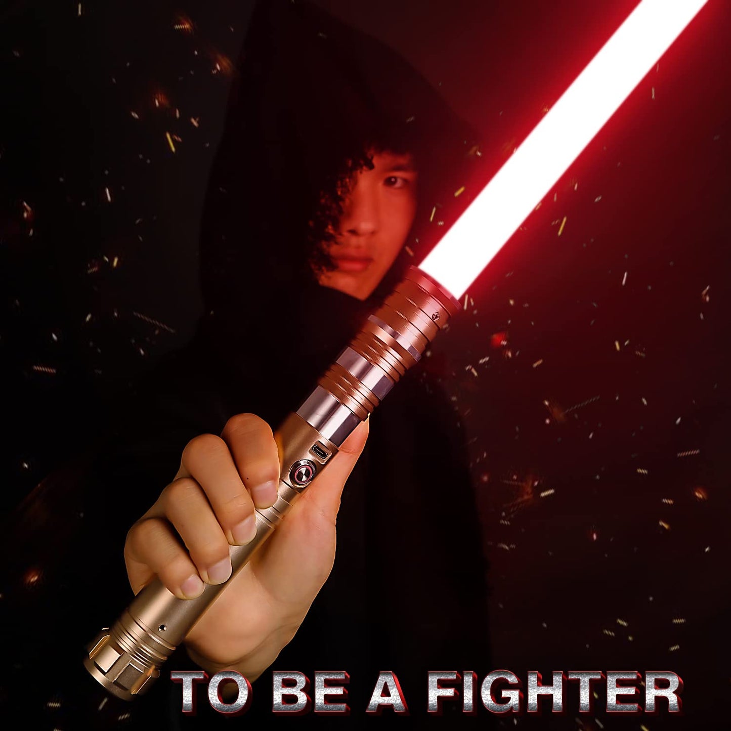 Custom Saber RGB Light Saber – 12 Colors, Metal Hilt, 4 Sound Fonts, Rechargeable, Dueling Ready