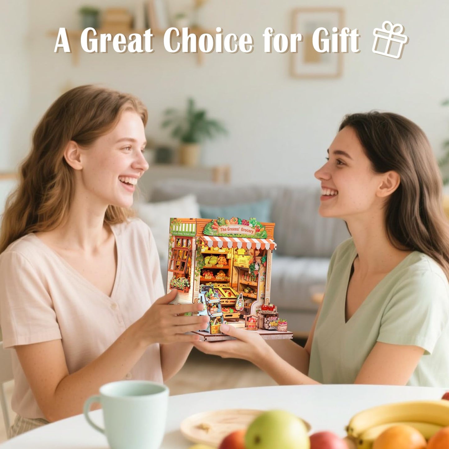 CUTEBEE Book Nook Kit – The Greens’ Grocery Miniature Dollhouse for Adults